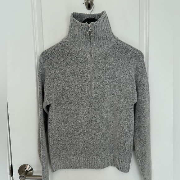 Love by Design Gray 1/4 Zip Sweater - Picture 3 of 7